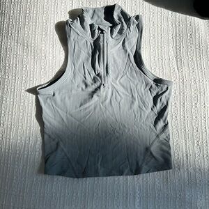 Lululemon zip crop top